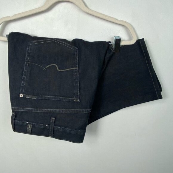 7 For All Mankind Short Austyn Relax Fit Straight Indigo Chester Jean Size 38 - Picture 10 of 10